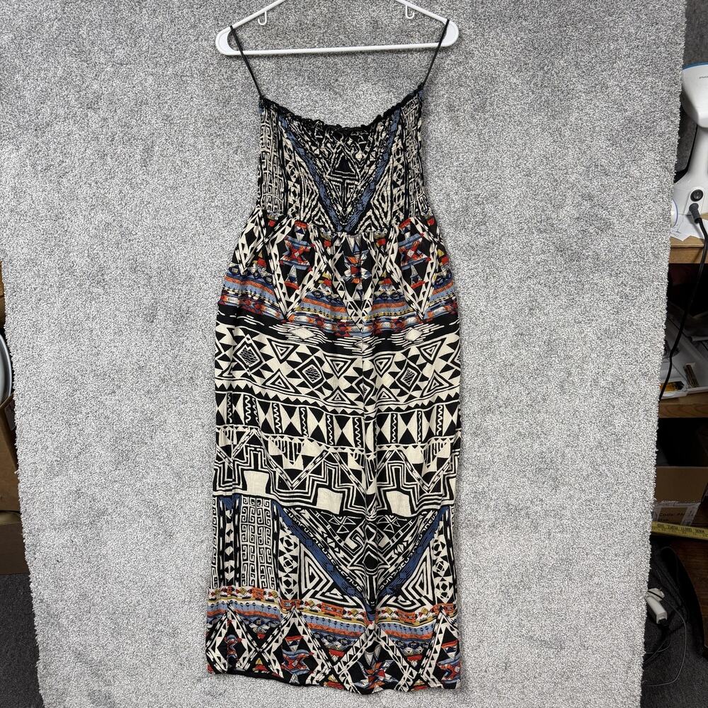 Angie Maxi Sundress S Aztec Tribal Southwest Summer Coachella Festivalwear Y2K